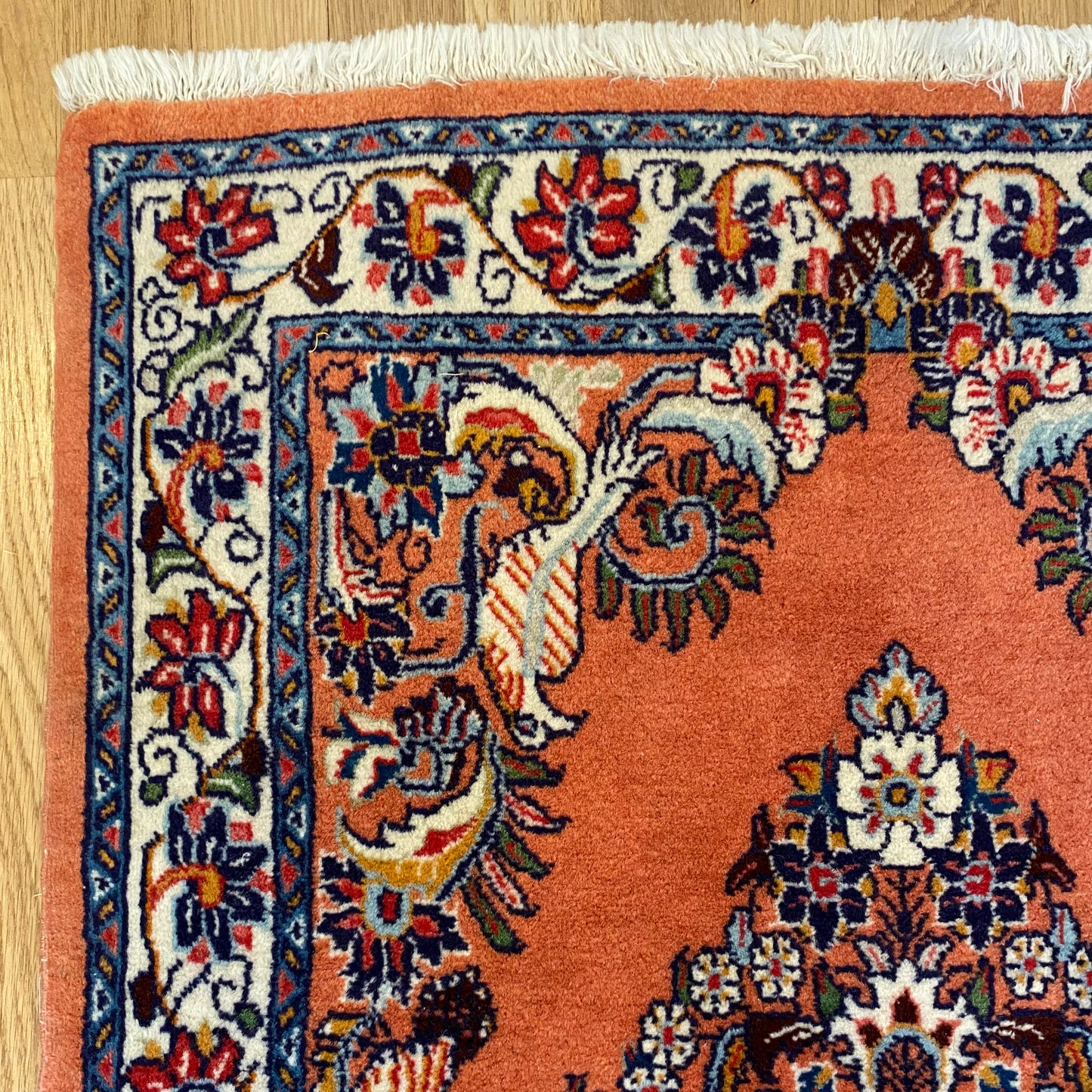 Vintage Rug, 2' 3 x 3' 2 Red Orange