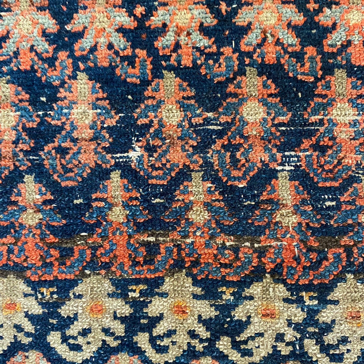 Antique Rug, 4' x 6' 4 Blue