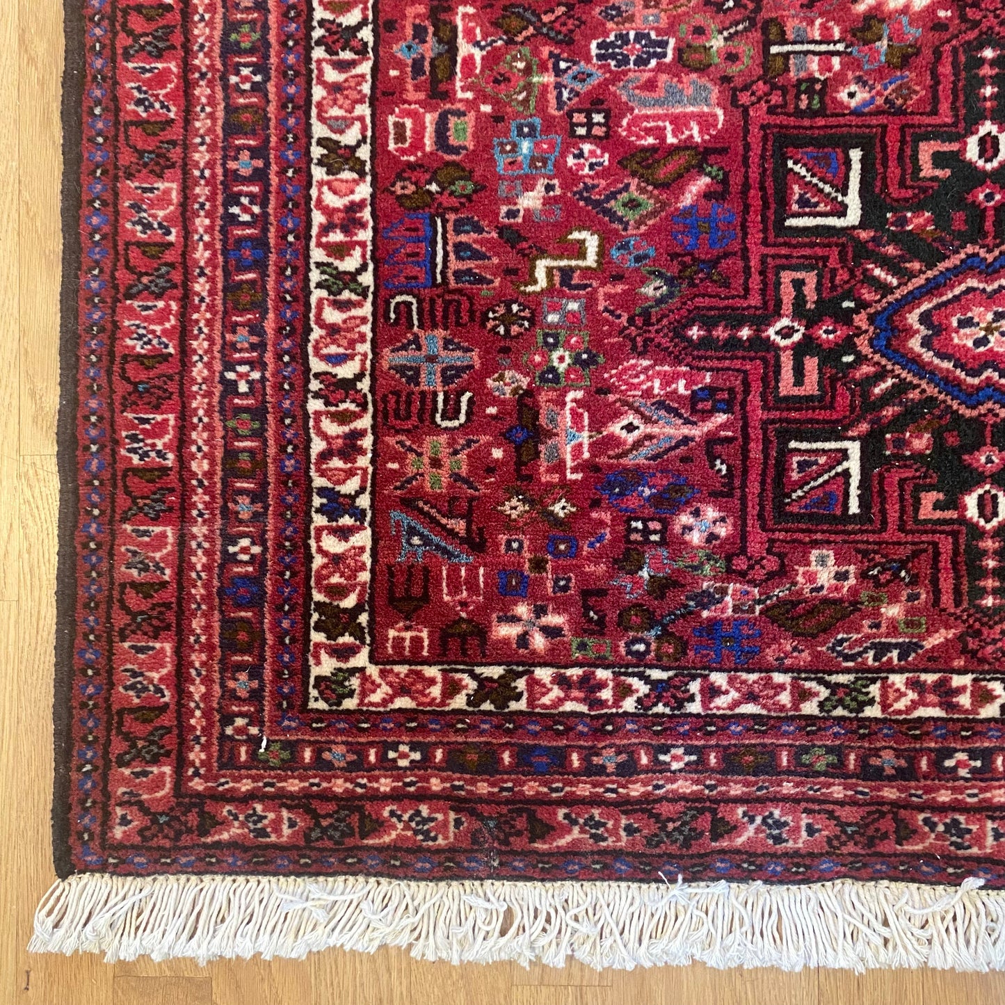 Vintage Rug, 3' 7 x 4' 11 Red