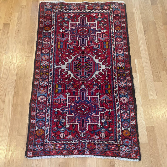 Vintage Rug, 2' 6 x 4' 5 Red