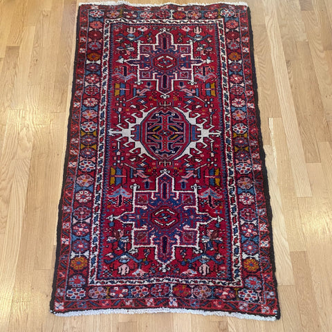 Vintage Rug, 2' 6 x 4' 5 Red