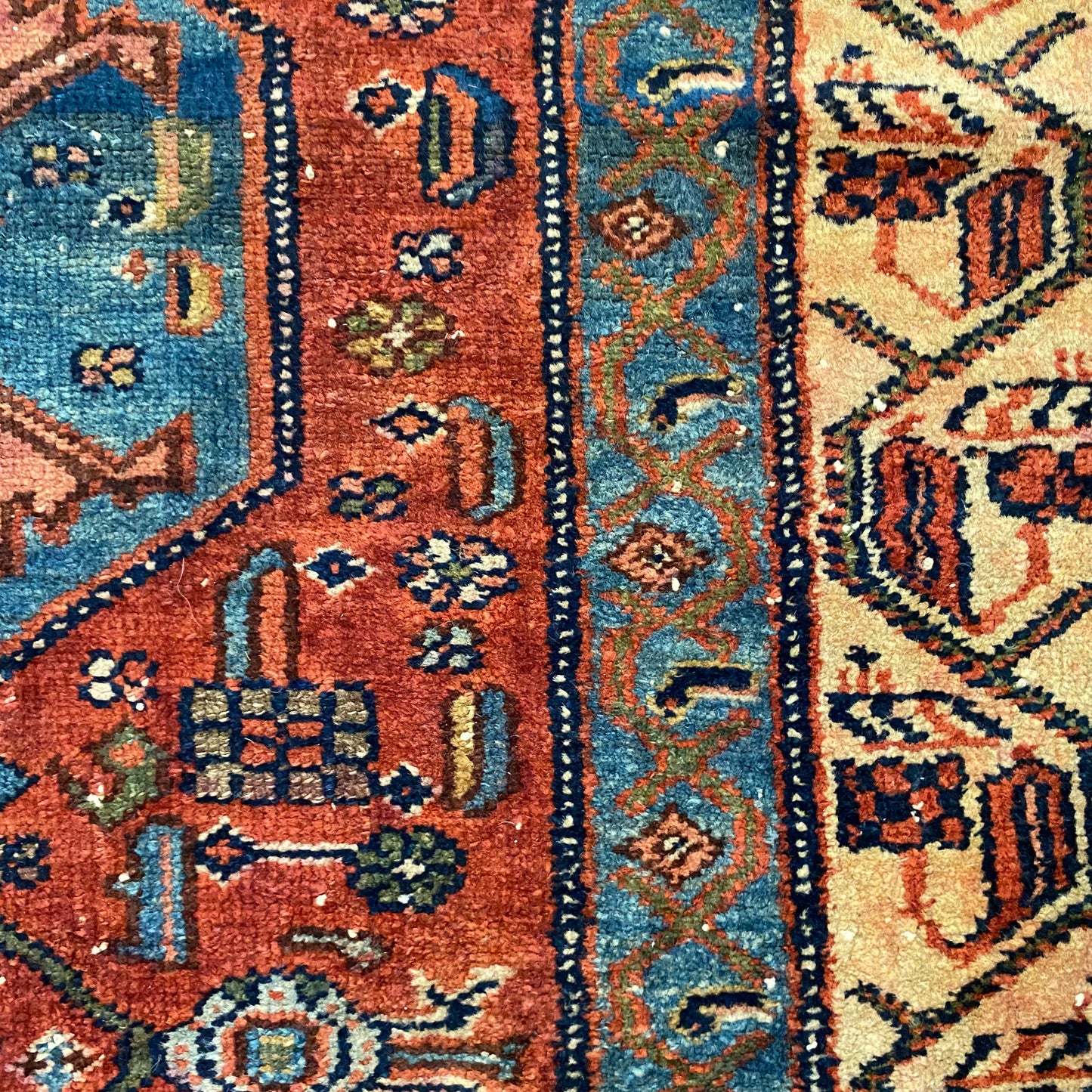 Vintage Rug, 3' x 4' 9 Red