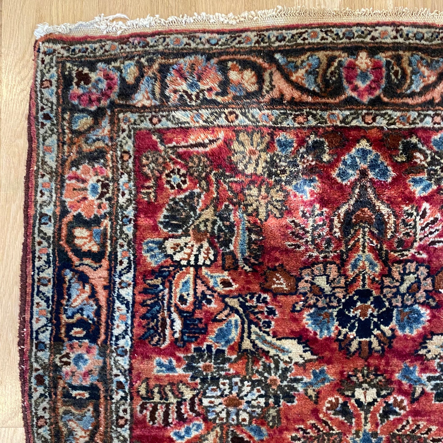 Vintage Rug, 2' 7 x 4' Pink