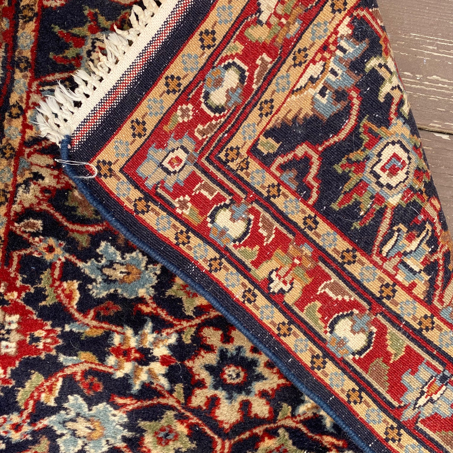 Vintage Rug, 2' 3 x 3' 3 Blue