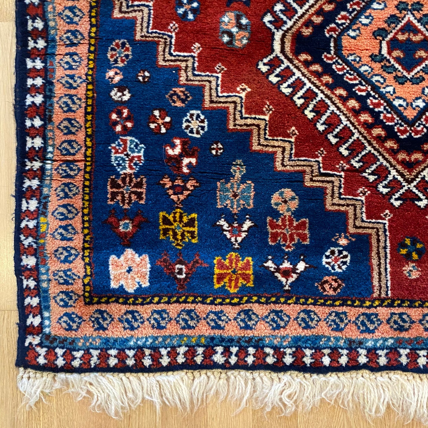 Vintage Rug, 3' 7 x 5' Blue