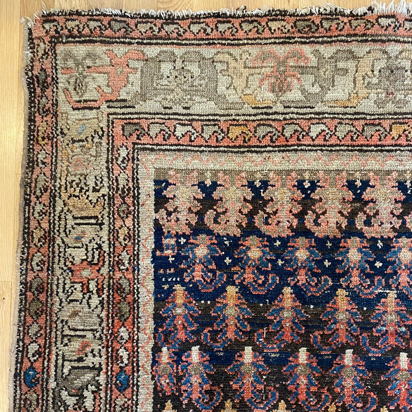 Antique Rug, 4' x 6' 4 Blue