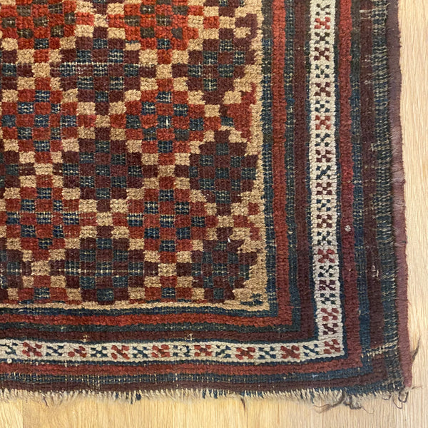 Vintage Rug, 1' 9 x 3' Tan