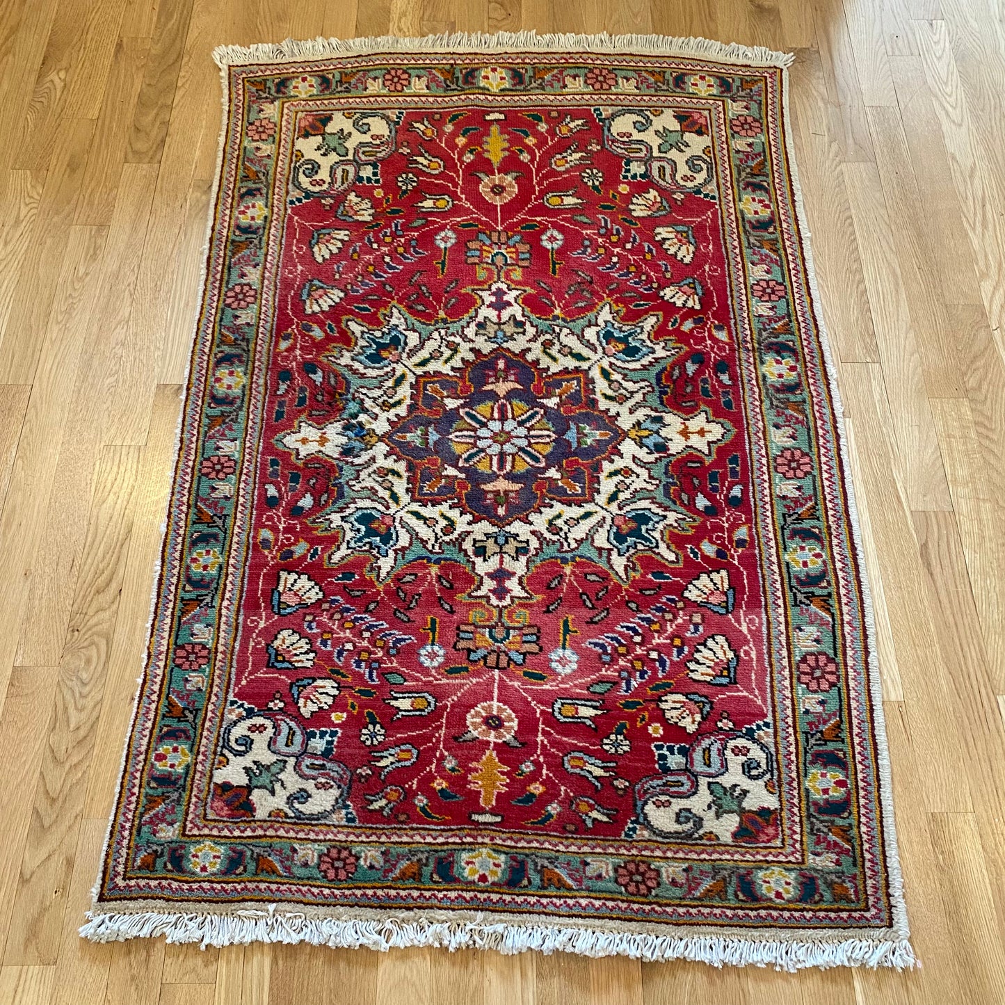 Vintage Rug, 3' 1 x 4' 9 Red
