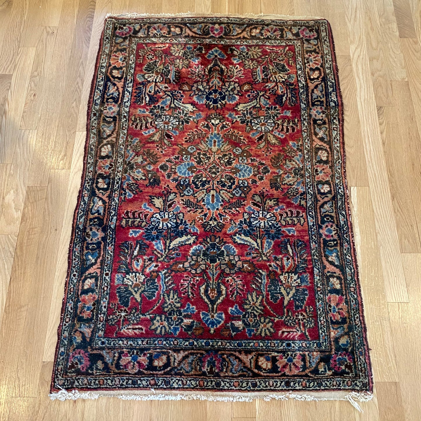 Vintage Rug, 2' 7 x 4' Pink