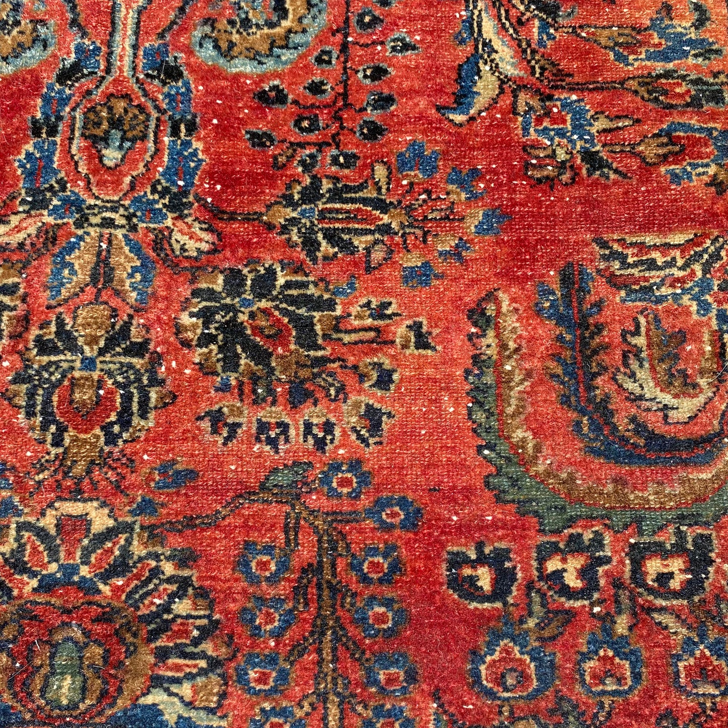 Vintage Rug, 3' 9 x 5' 6 Dark Pink