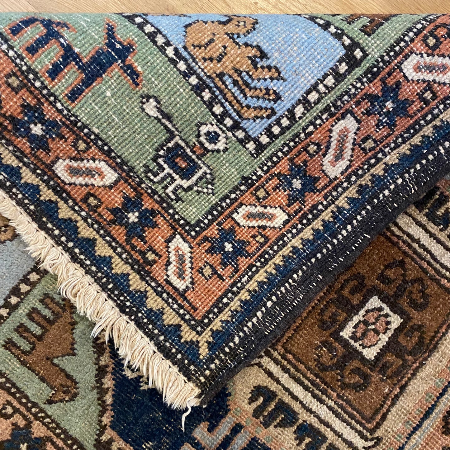 Vintage Rug, 2' 5 x 3' 10 Green