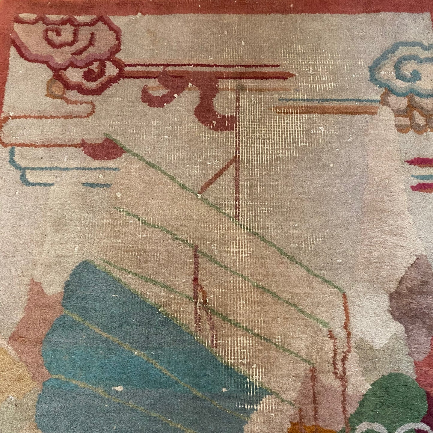 Vintage Rug, 2' 6 x 4' 7 Cream