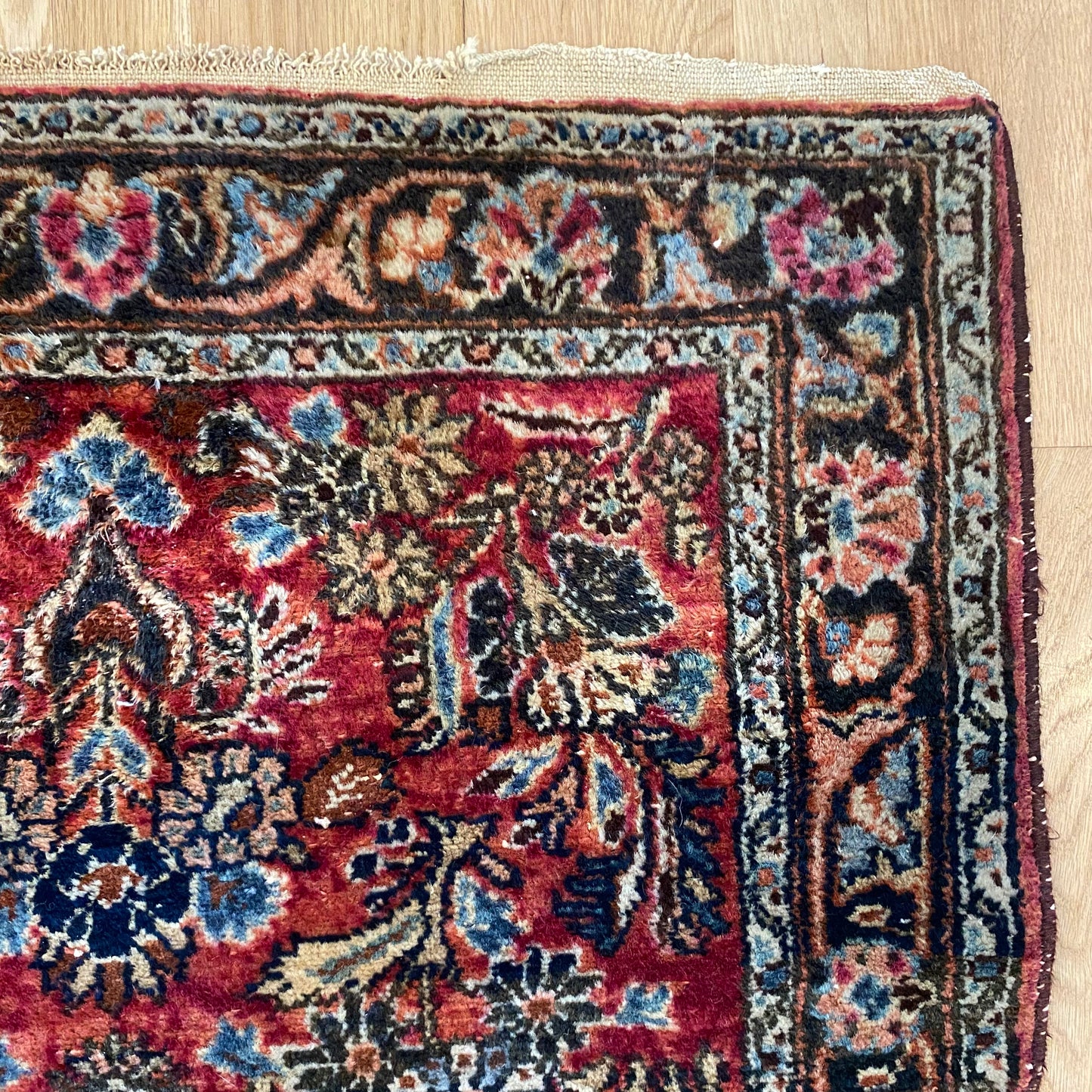Vintage Rug, 2' 7 x 4' Pink