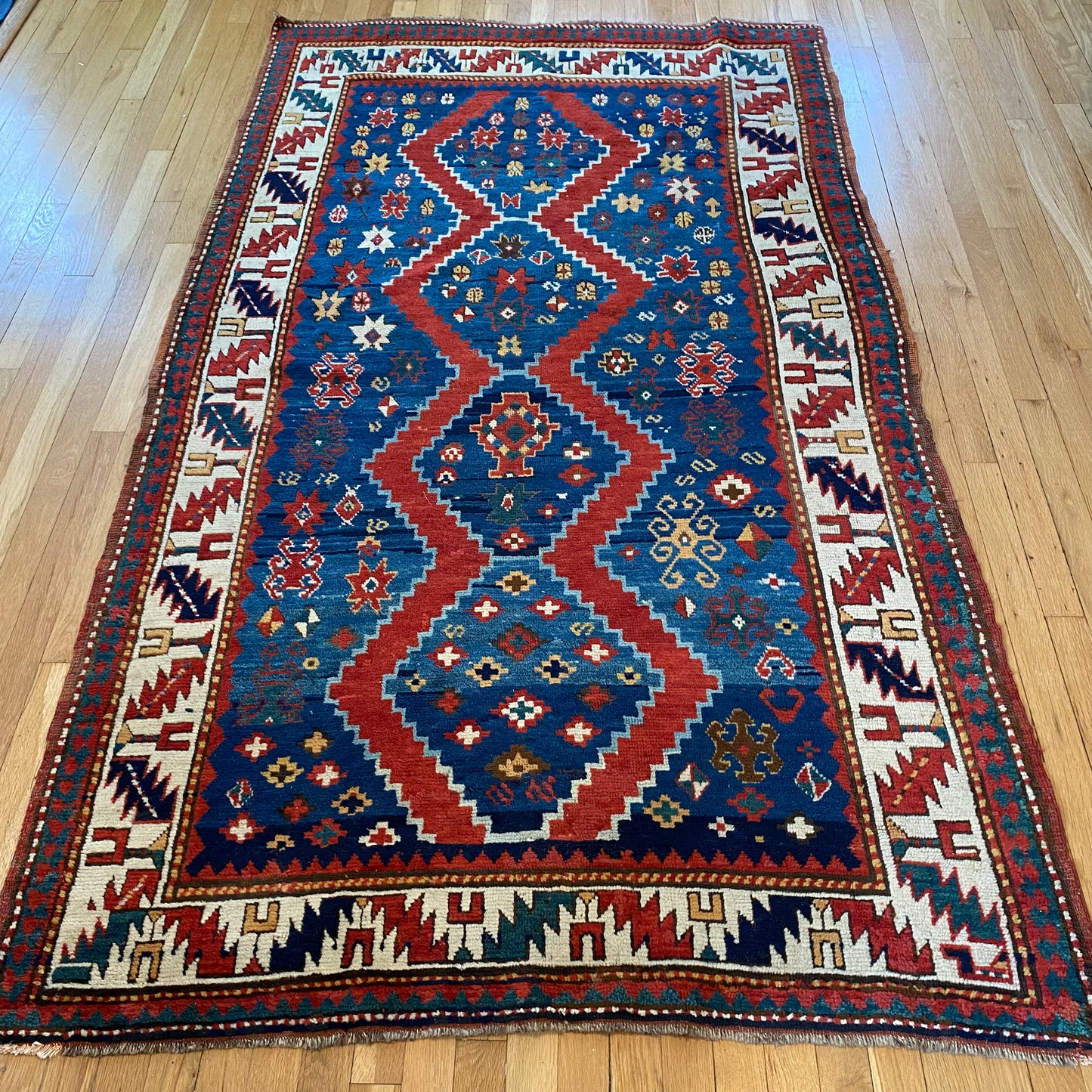 Vintage Rug, 4' 6 x 7' 10 Blue