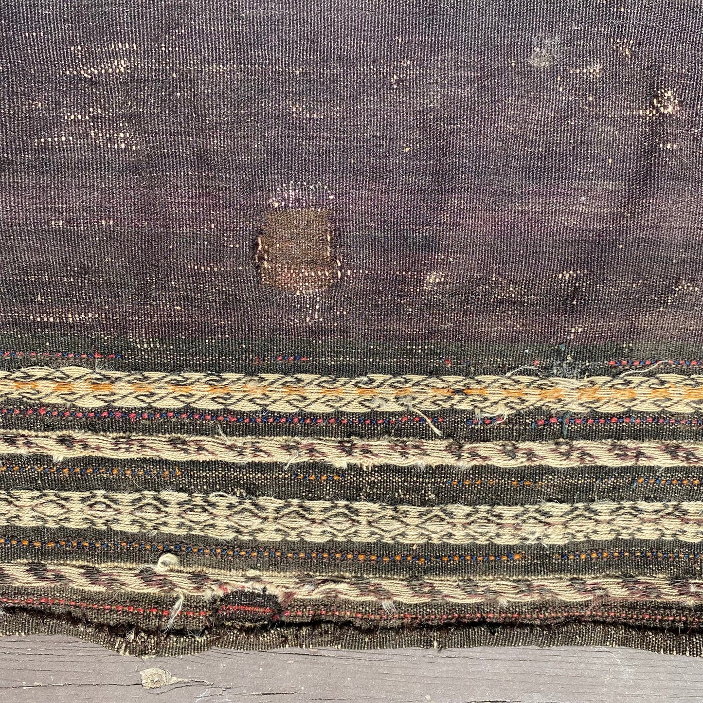 Vintage Flatweave, 3' 4 x 3' 3 Brown