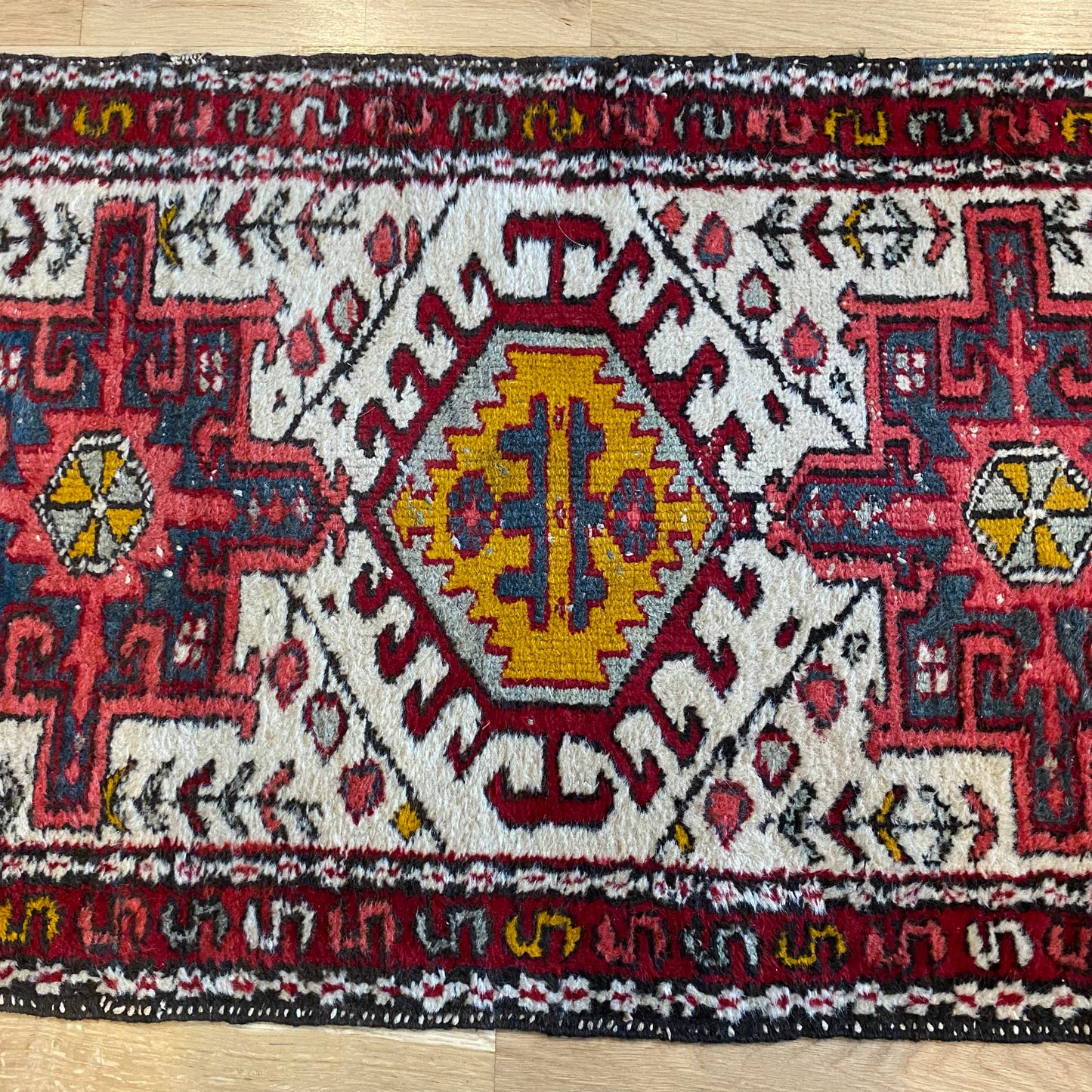 Vintage Rug, 2' 3 x 3' 11 White