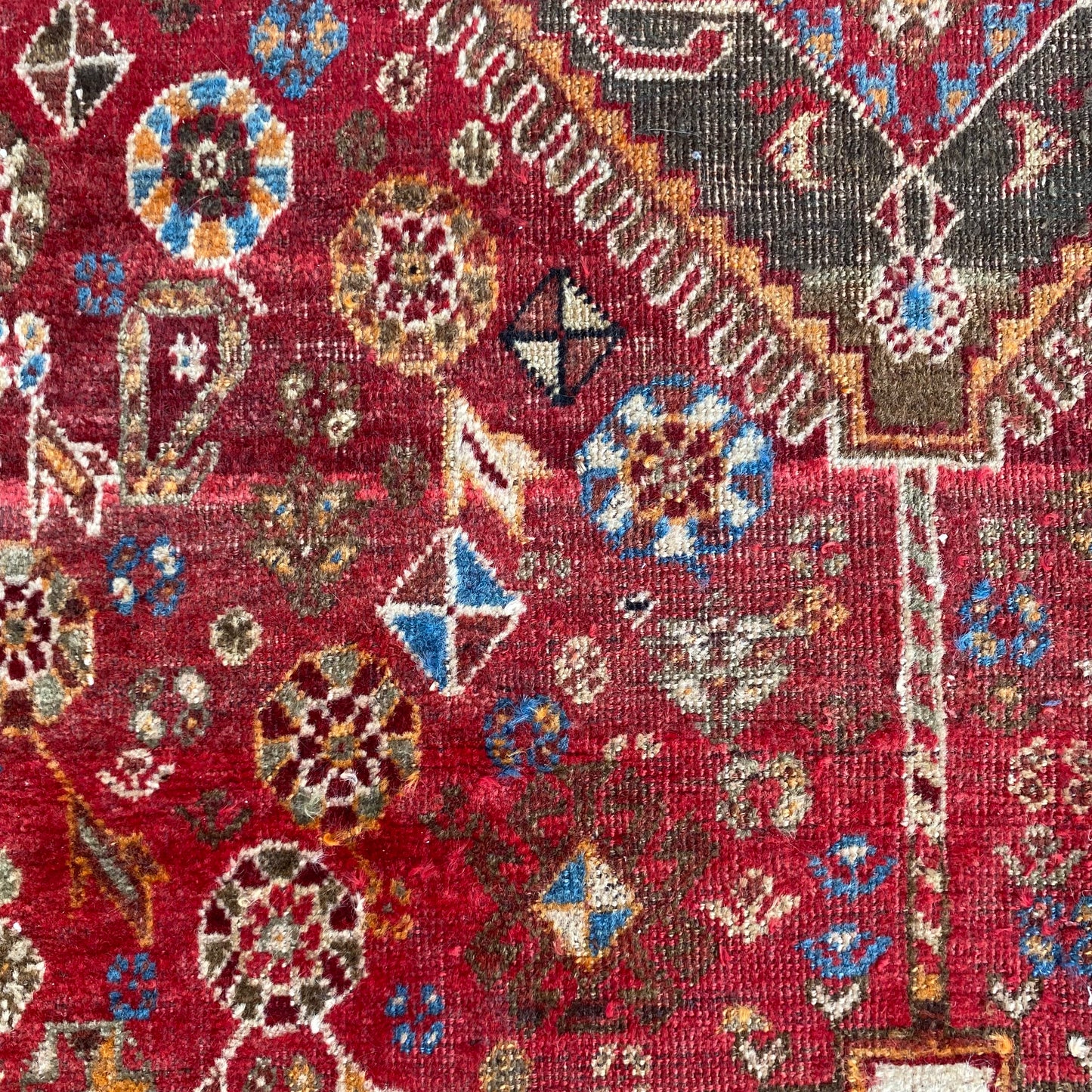 Vintage Rug, 5' 1 x 7' 8 Red