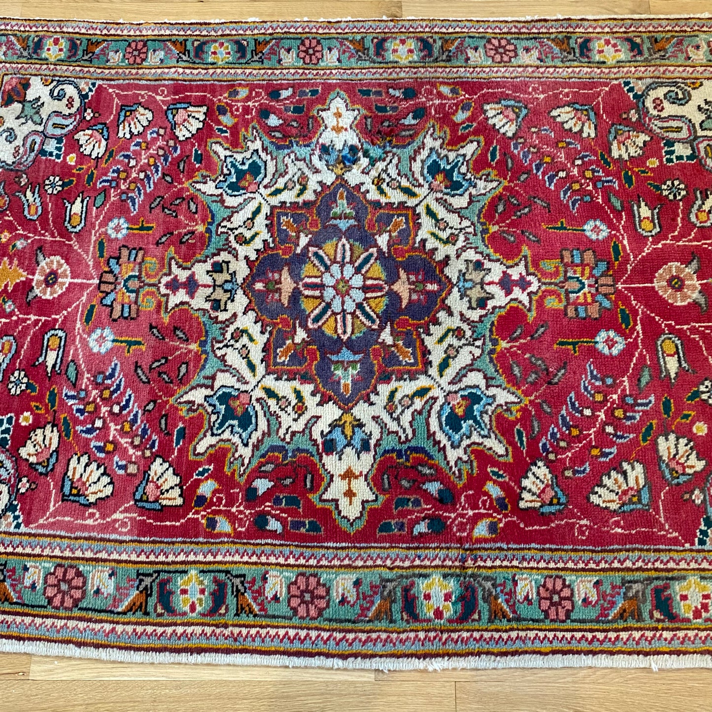 Vintage Rug, 3' 1 x 4' 9 Red