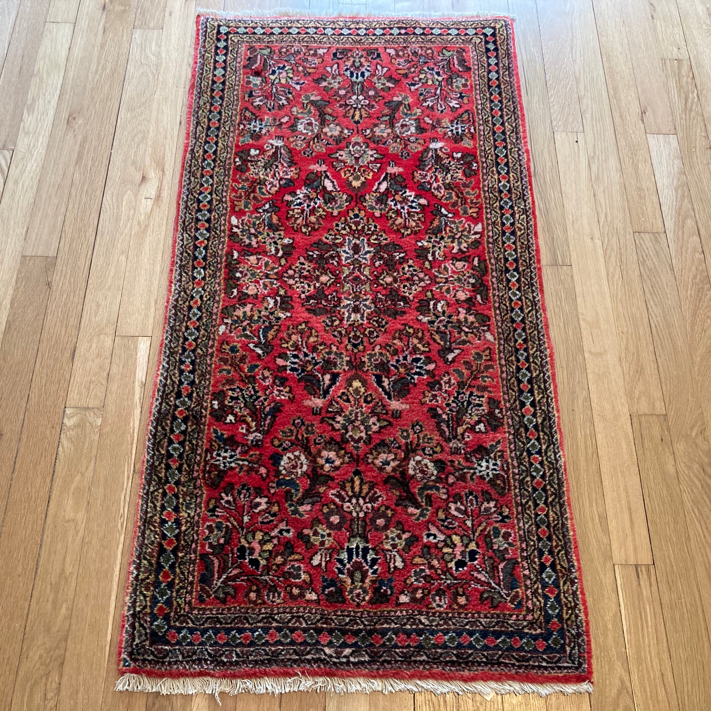 Vintage Rug, 2' 1 x 4' 2 Red