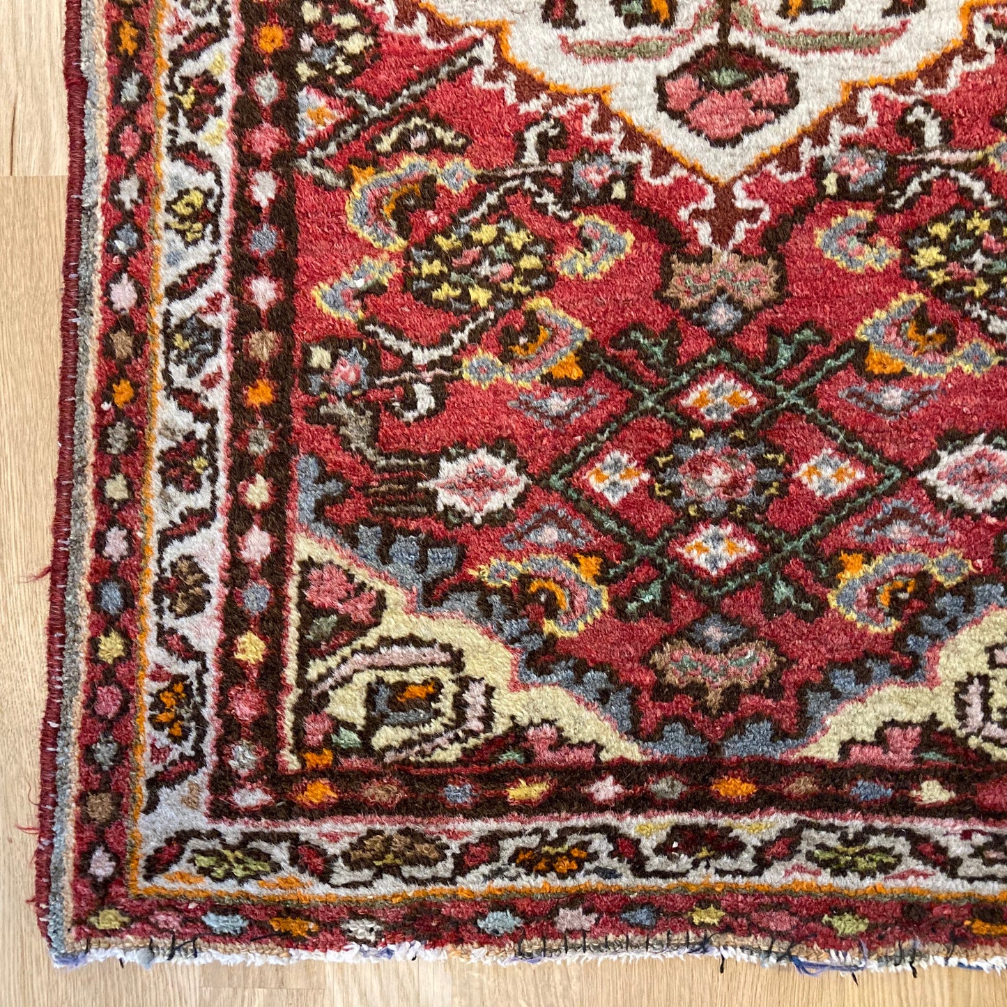 Vintage Rug, 2' x 3' Red