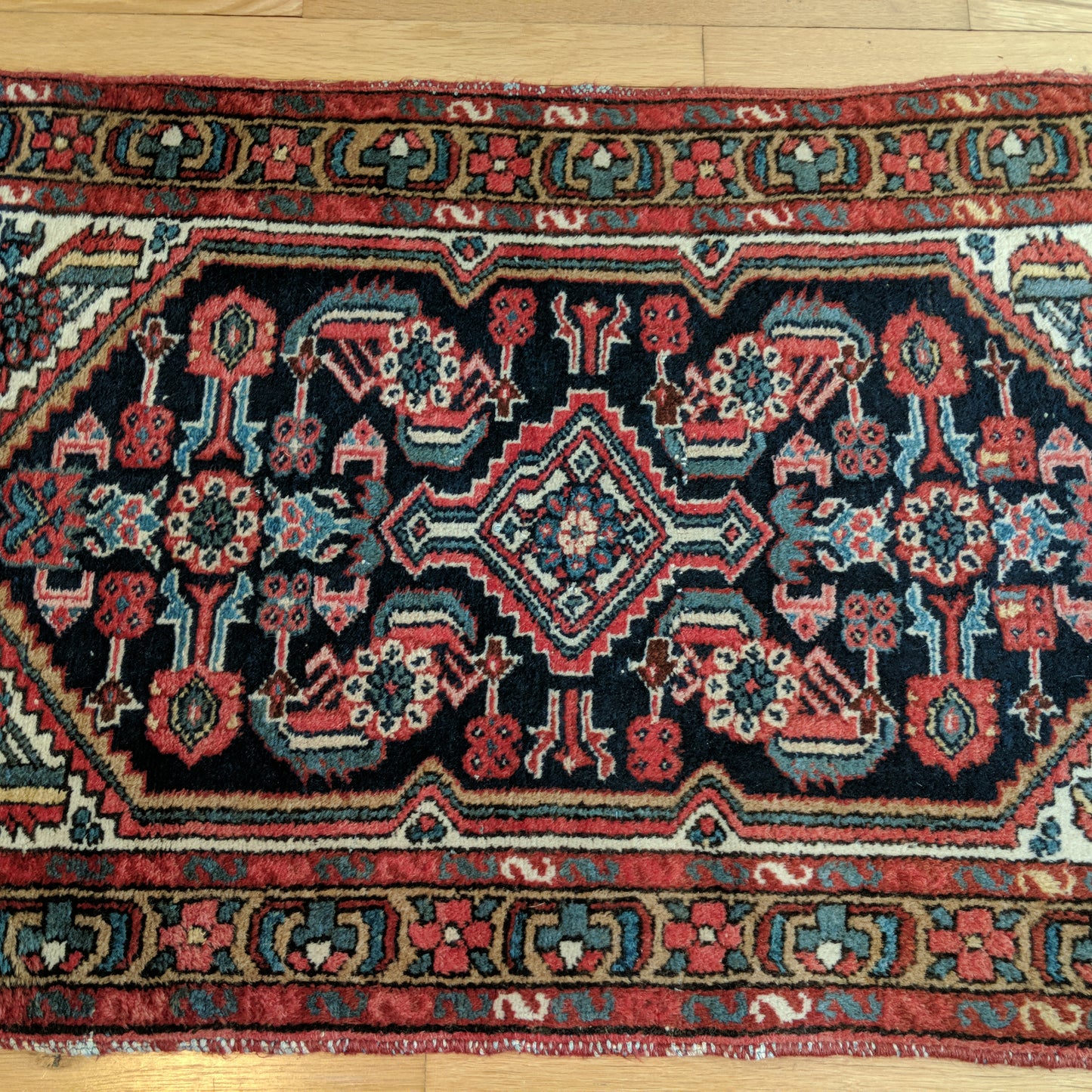 Vintage Rug, 2' 6 x 4' 2 Blue