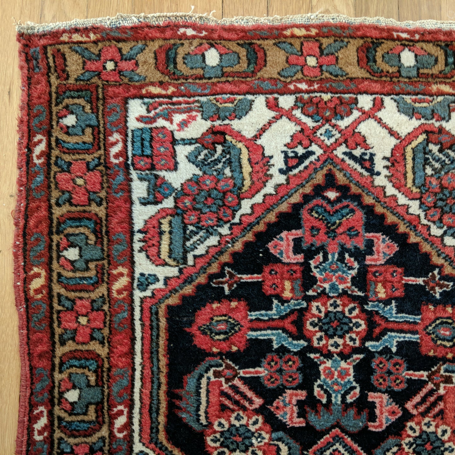 Vintage Rug, 2' 6 x 4' 2 Blue