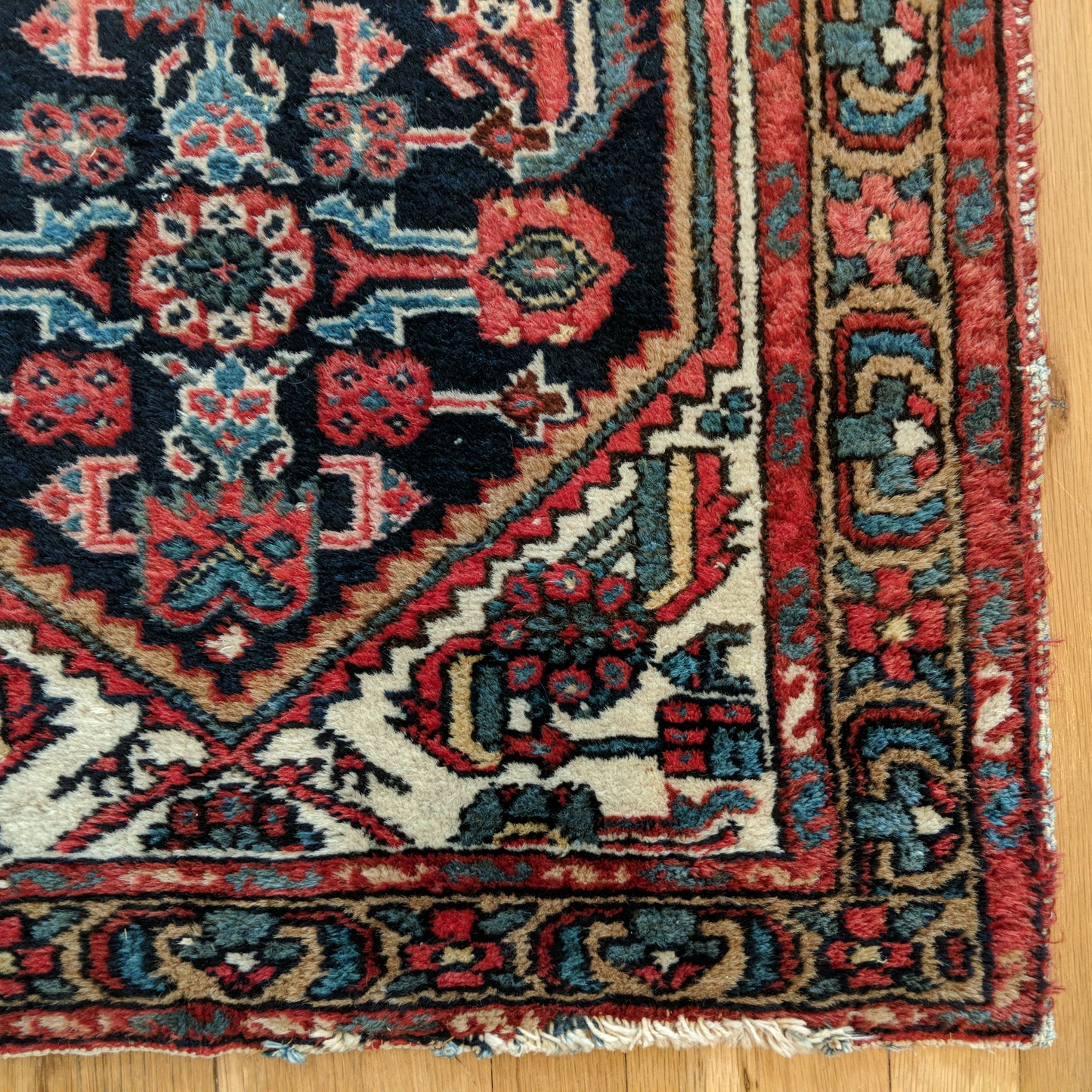 Vintage Rug, 2' 6 x 4' 2 Blue