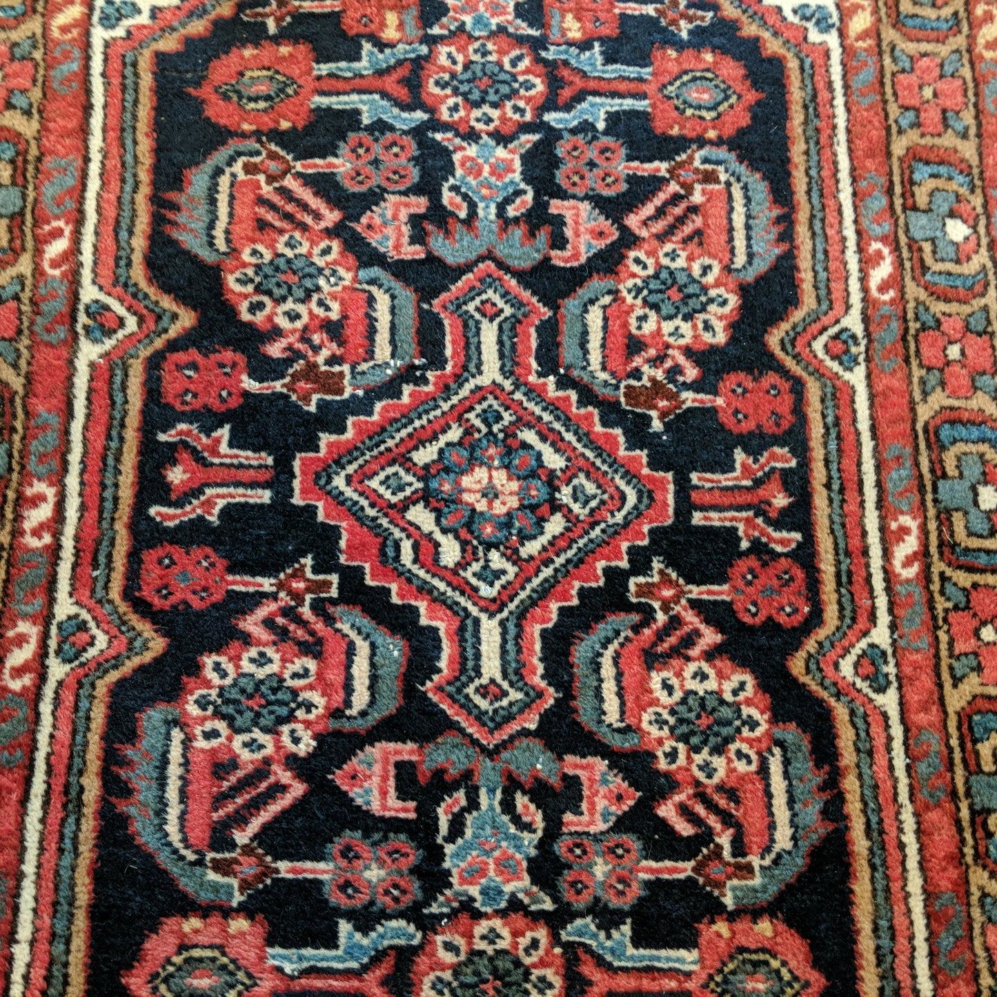 Vintage Rug, 2' 6 x 4' 2 Blue