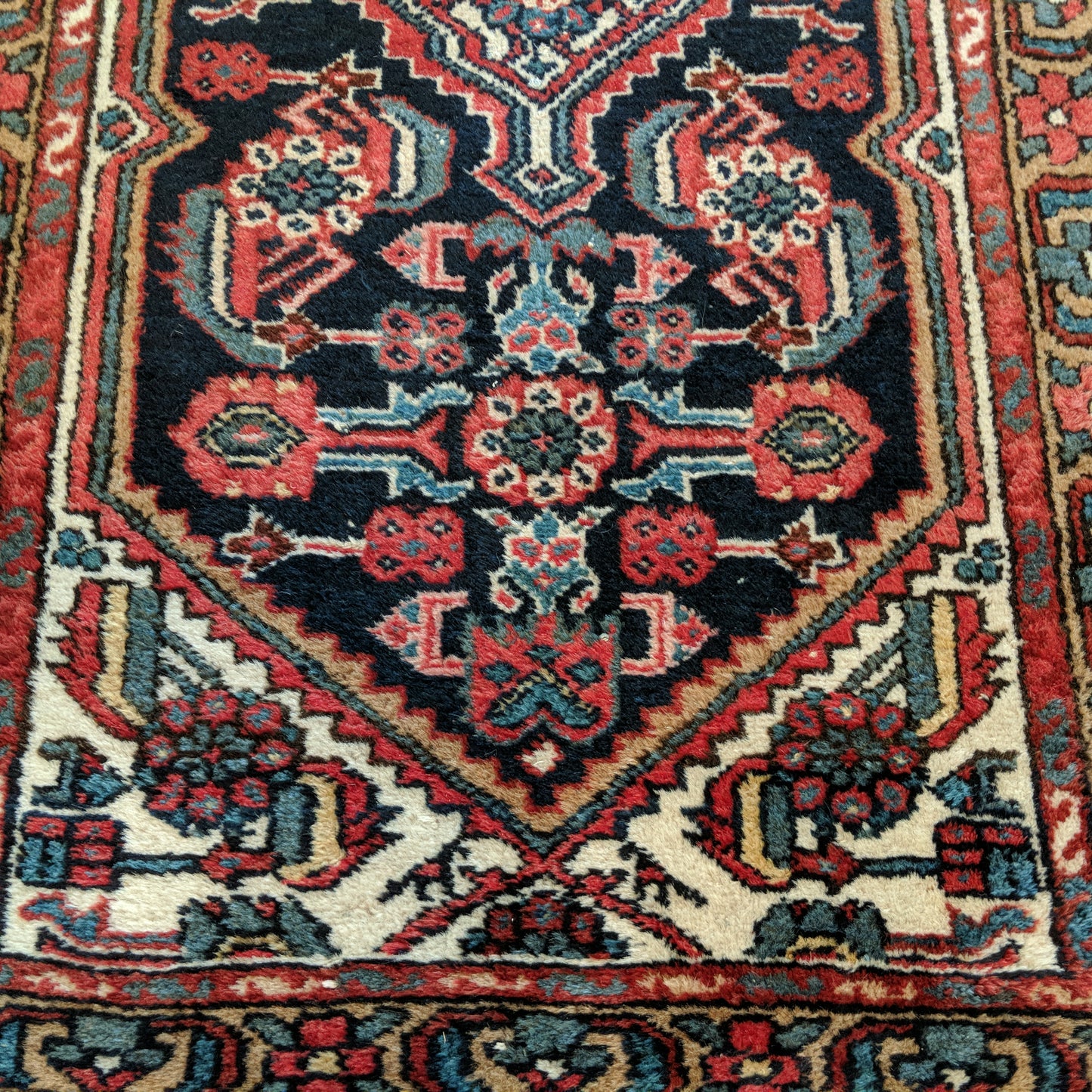 Vintage Rug, 2' 6 x 4' 2 Blue