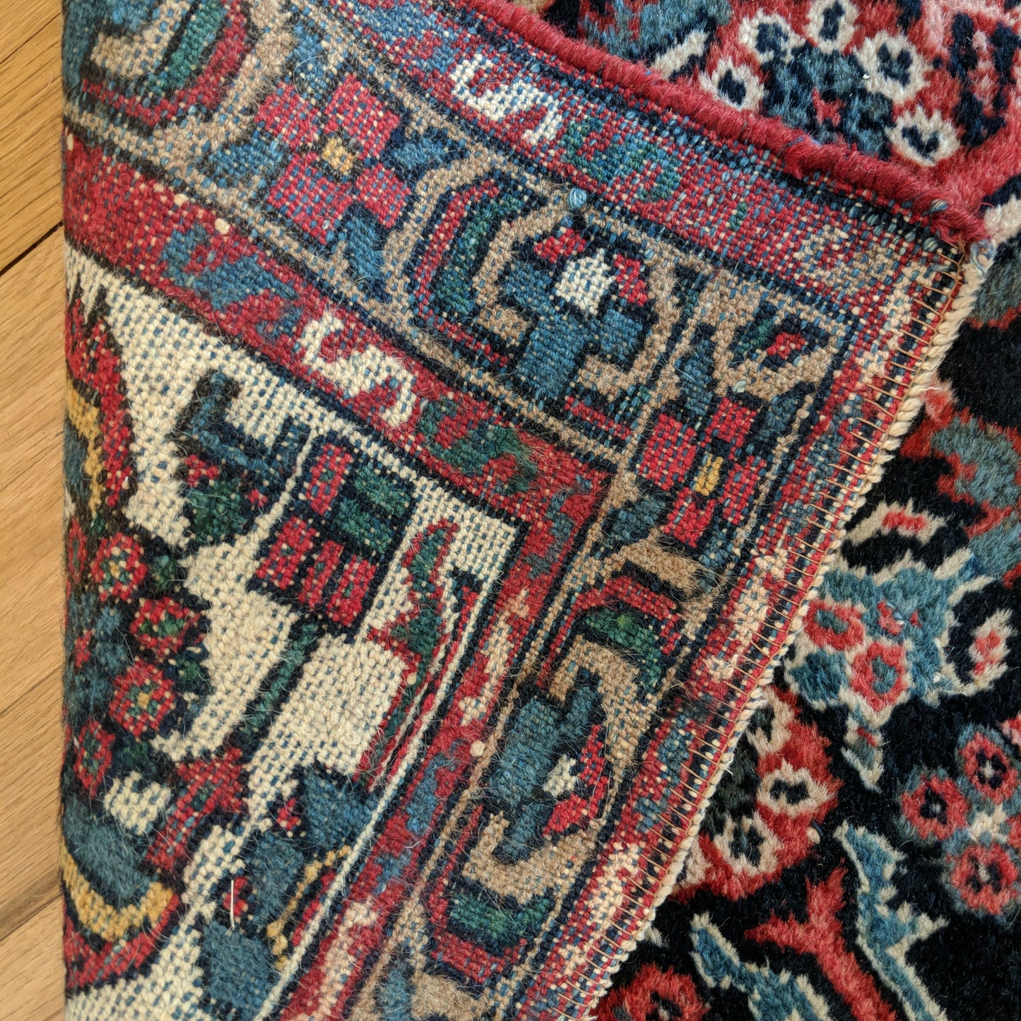 Vintage Rug, 2' 6 x 4' 2 Blue