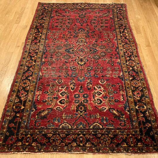 Vintage Rug, 4' 1 x 6' 11 Magenta