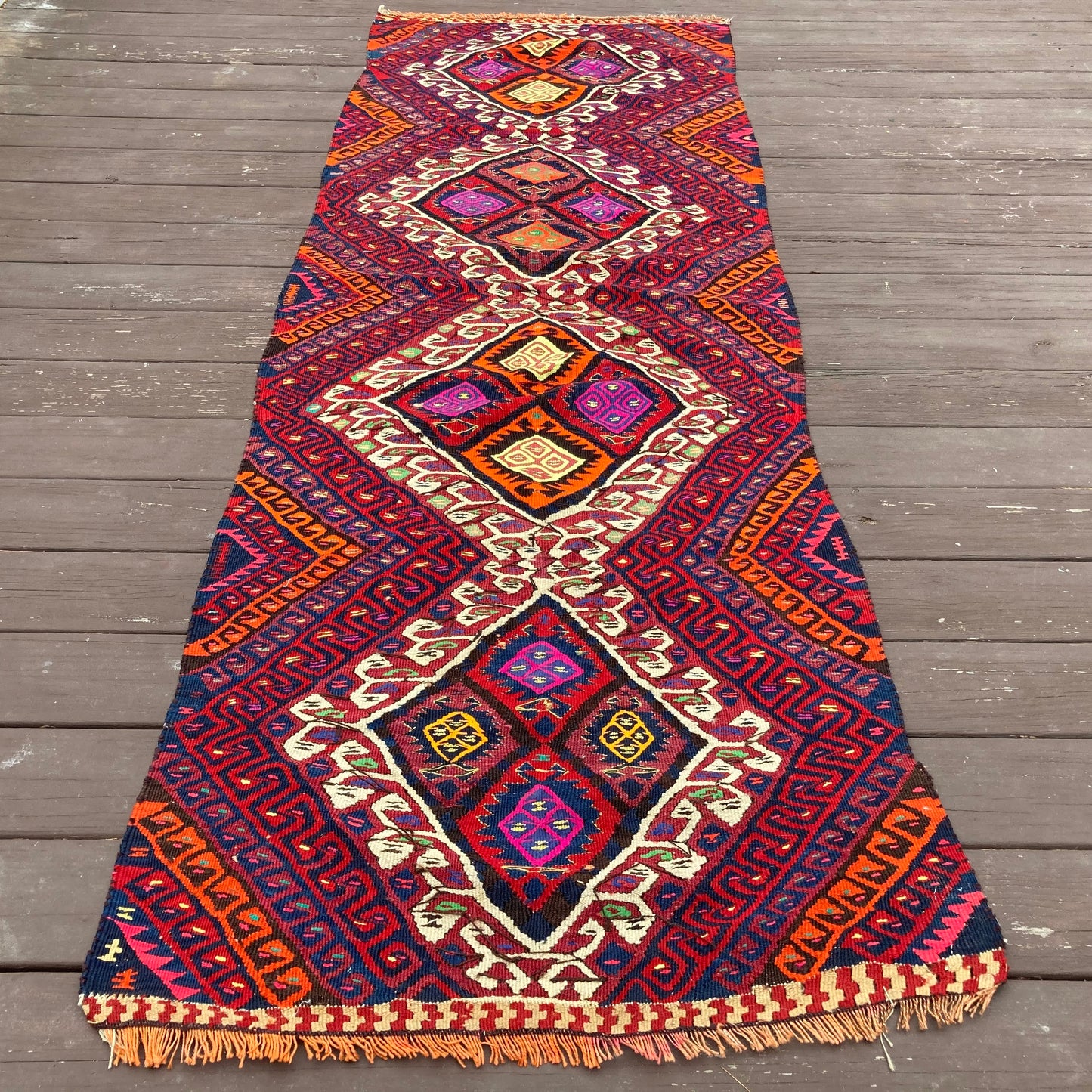 Turkish Rug, 2' 10 x 8' 4 Kilim
