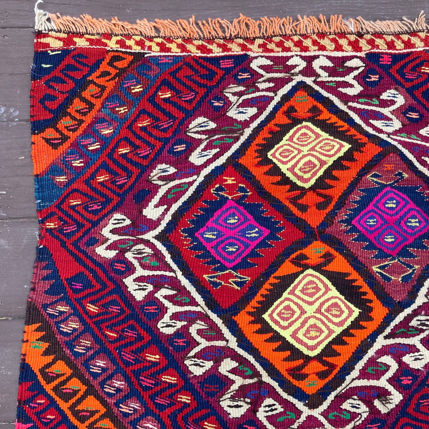 Turkish Rug, 2' 10 x 8' 4 Kilim