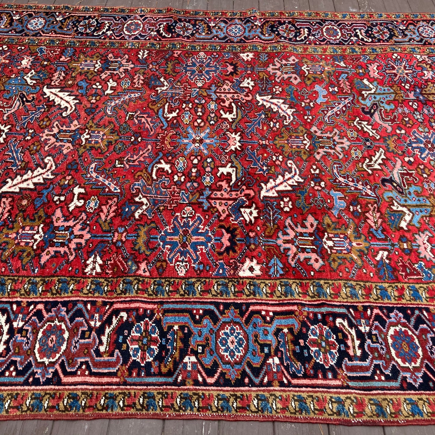 Vintage Rug, 7' 2 x 10' 7 Red