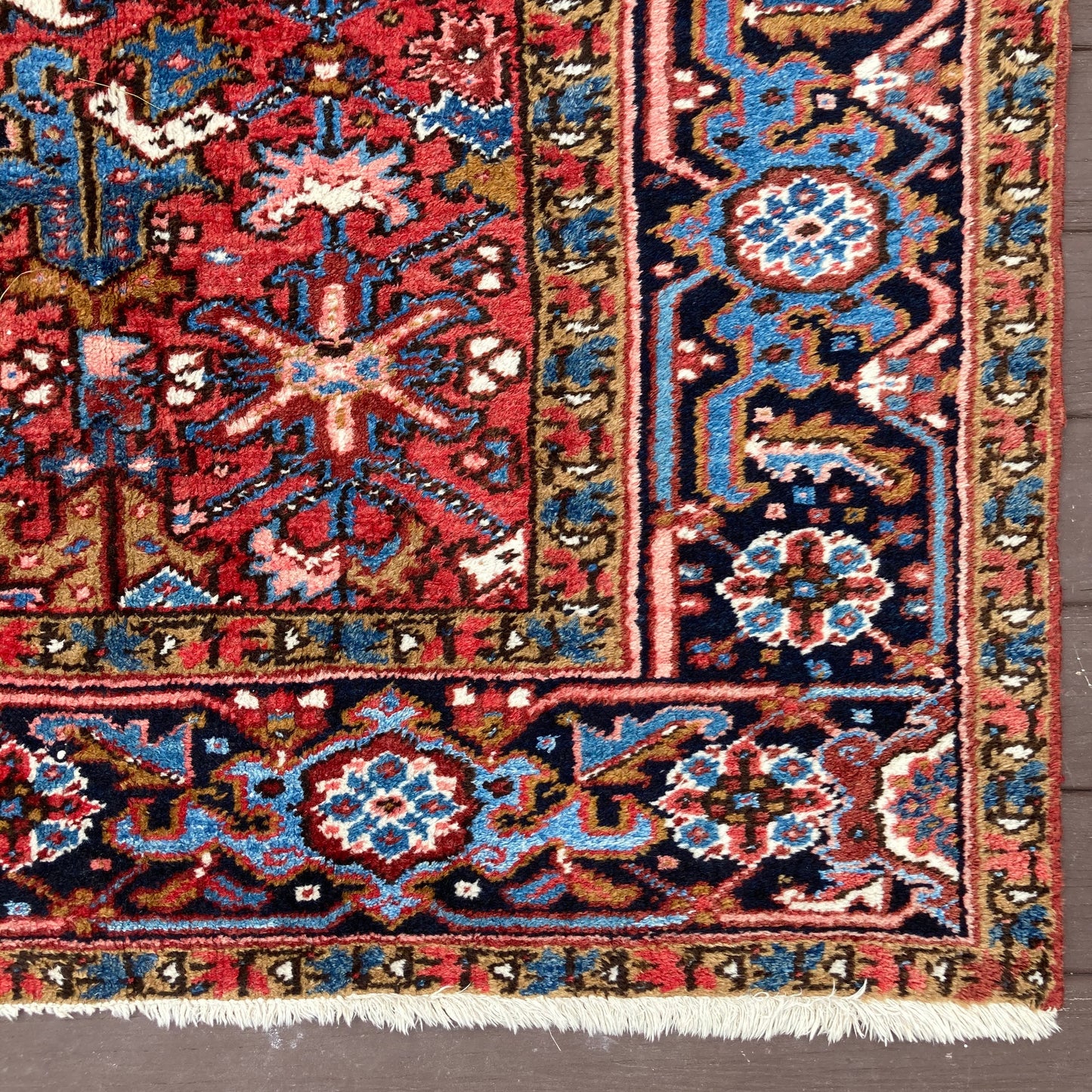 Vintage Rug, 7' 2 x 10' 7 Red