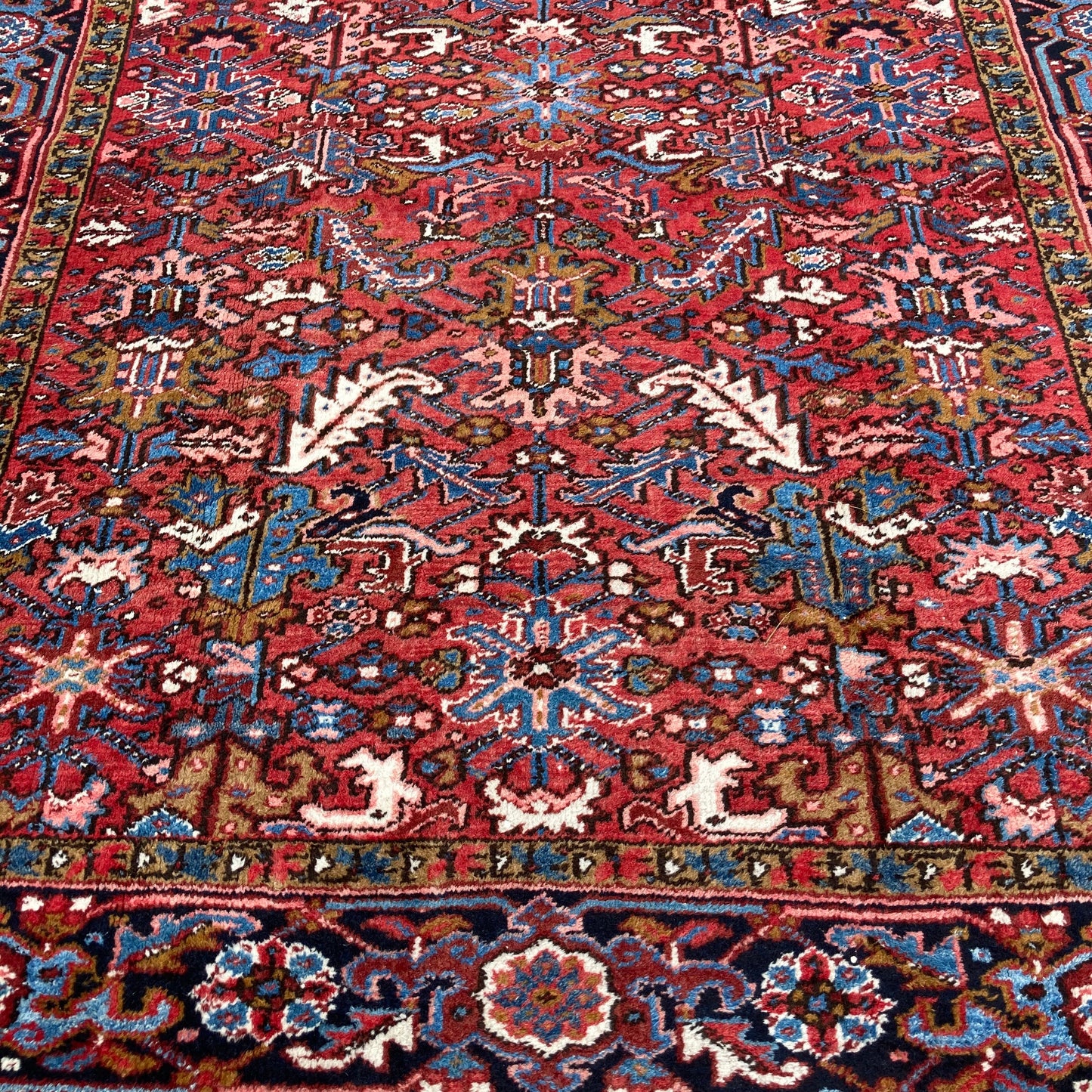 Vintage Rug, 7' 2 x 10' 7 Red