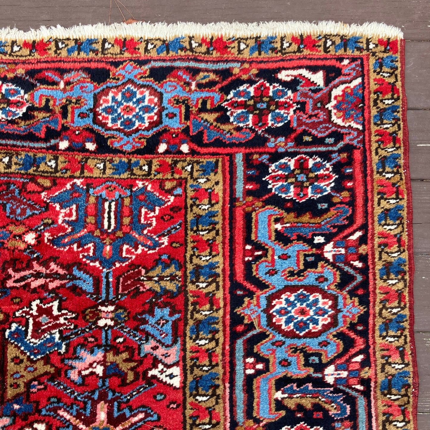 Vintage Rug, 7' 2 x 10' 7 Red