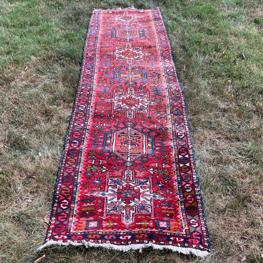 Vintage Rug, 2' 7 x 9' 1 Red Runner