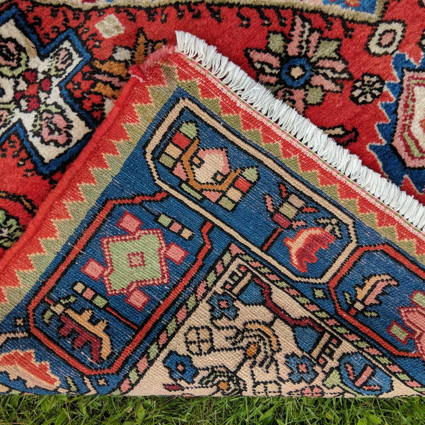 Vintage Rug, 4' 5 x 6' 7 Red