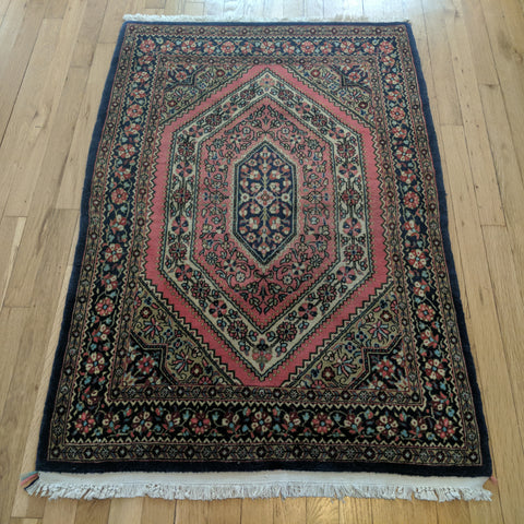 Vintage Rug, 2' 9 x 4' 3 Pink