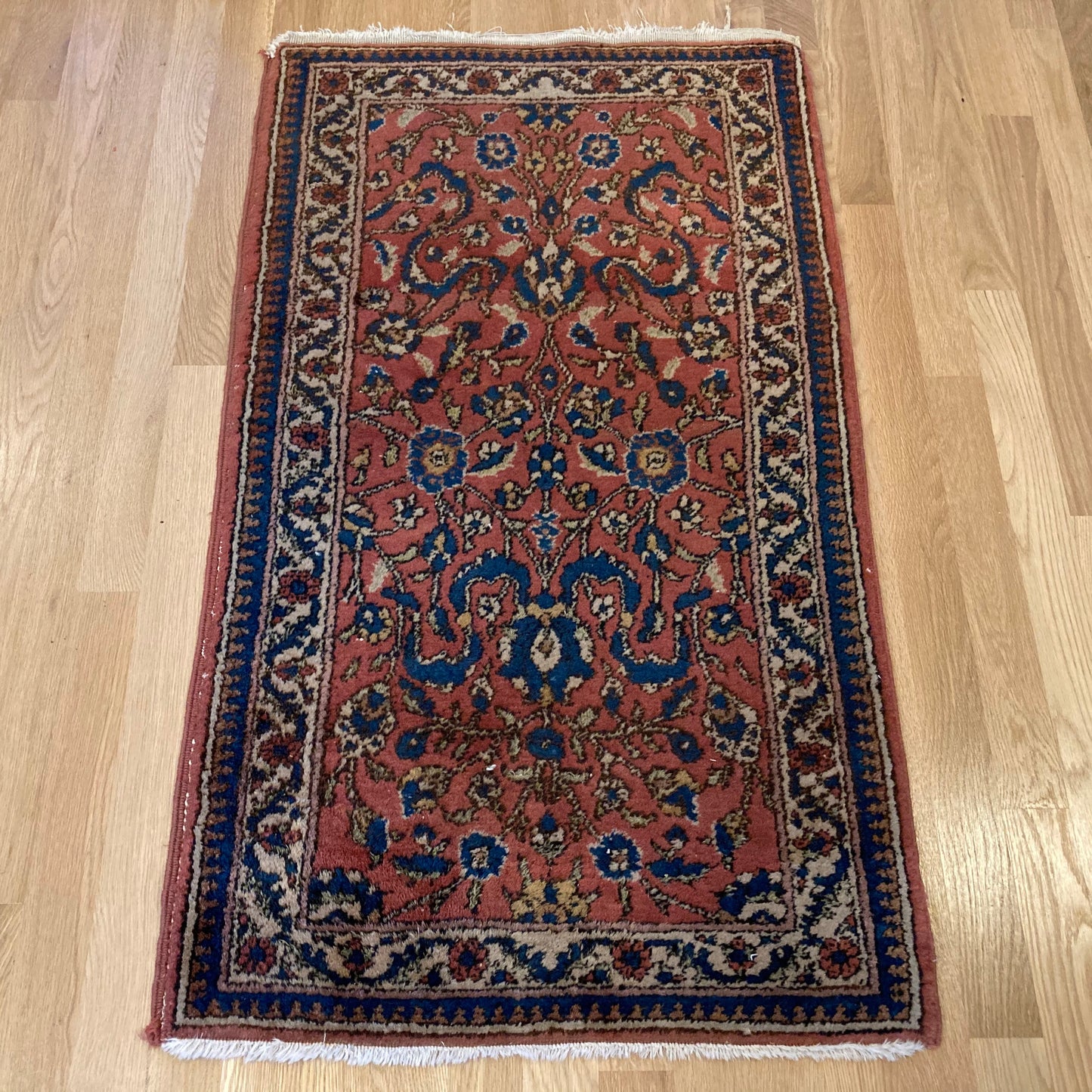 Vintage Rug, 2' 1 x 3' 7 Maroon