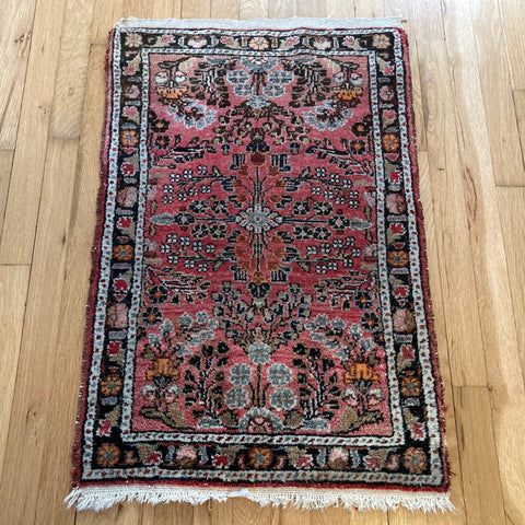 Vintage Rug, 1' 11 x 3' Pink