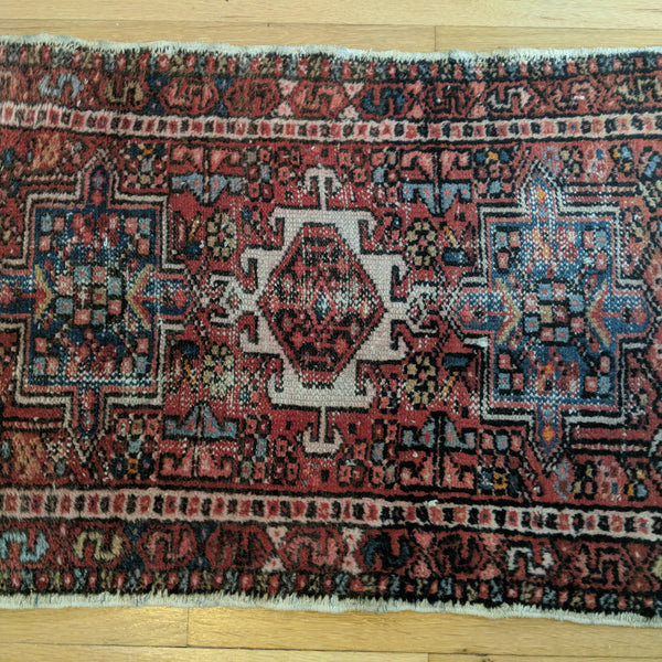 Vintage Rug, 1' 11 x 2' 8 Red