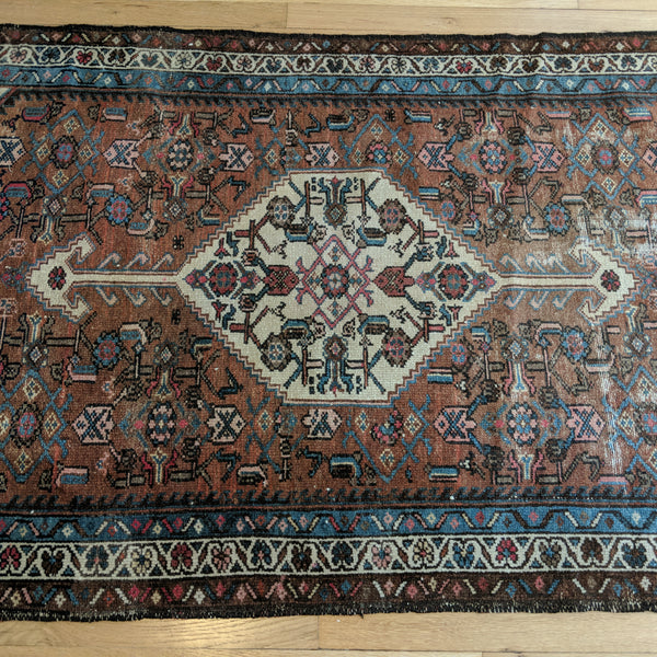 Vintage Rug, 3' 4 x 6' 5 Brown