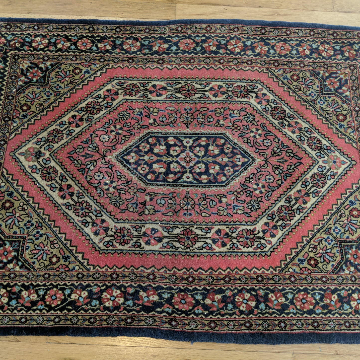 Vintage Rug, 2' 9 x 4' 3 Pink