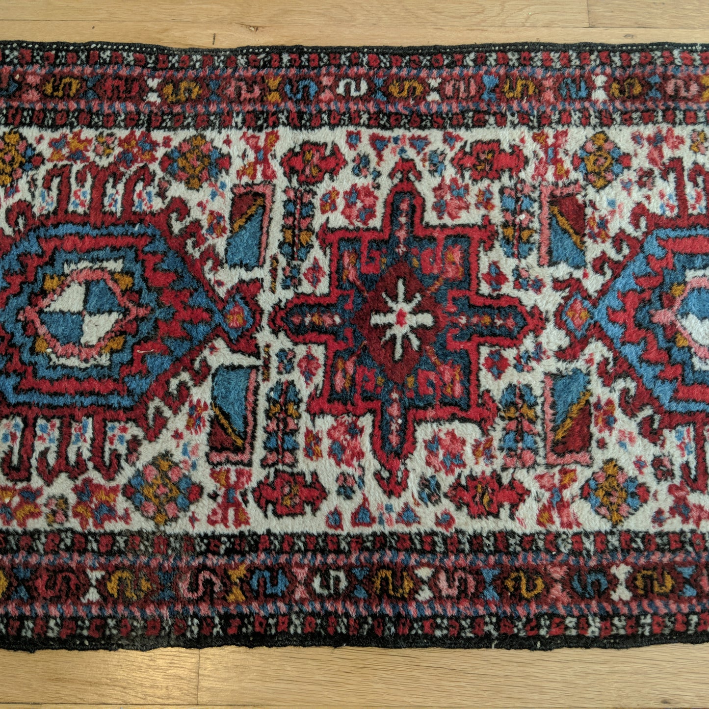 Vintage Rug, 2' 1 x 5' 11 White