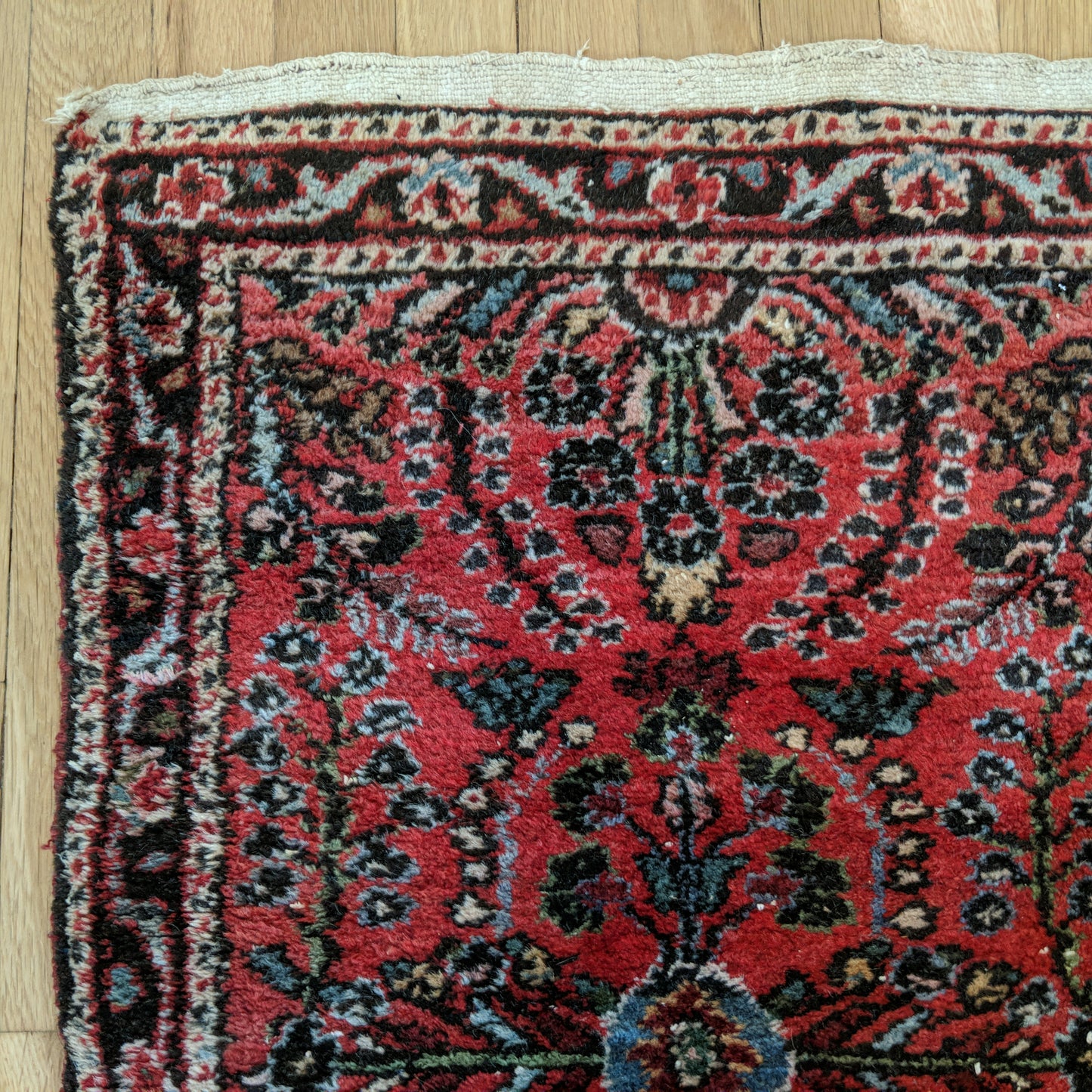 Vintage Rug, 1' 11 x 2' 11 Red