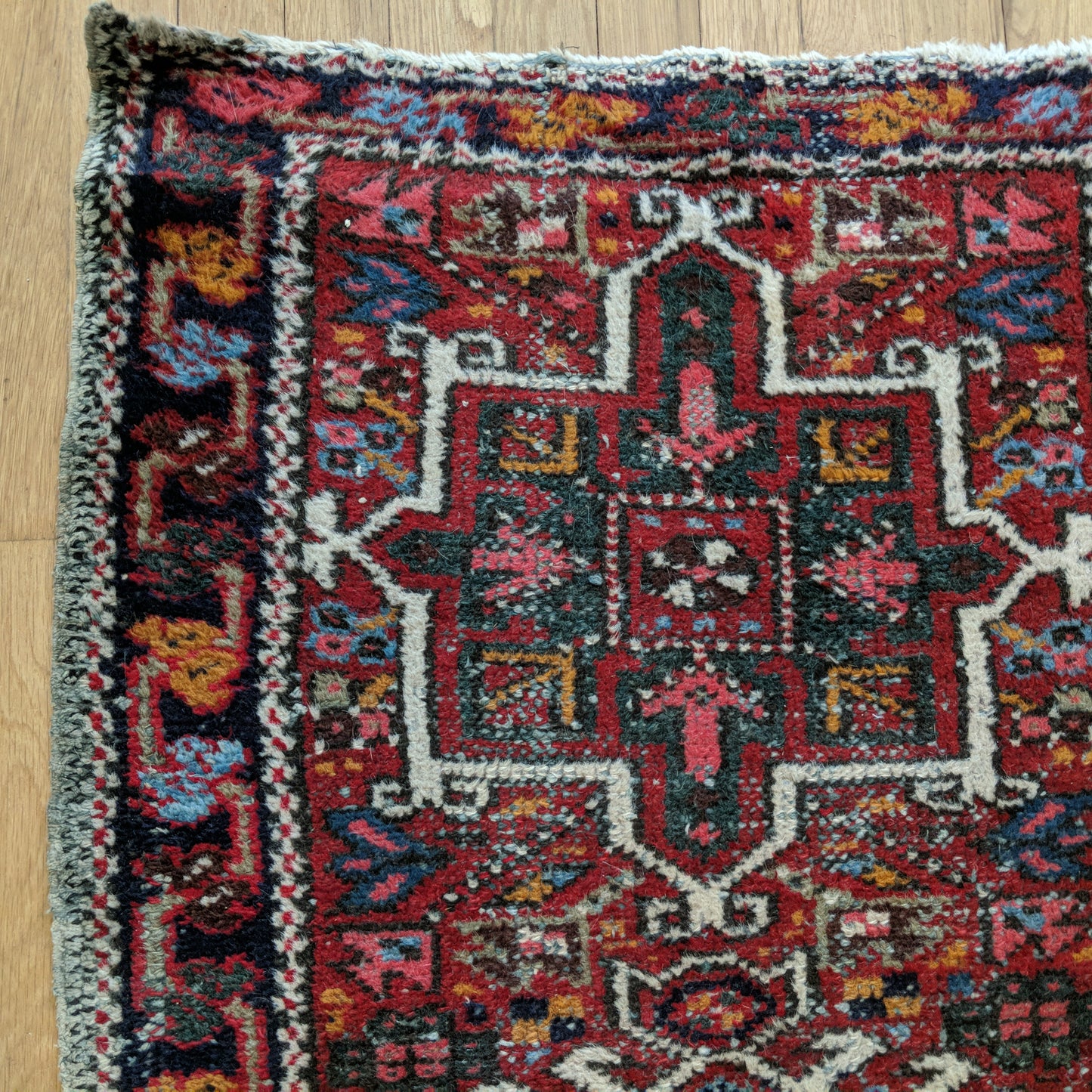 Vintage Rug, 2' 3 x 4' Red
