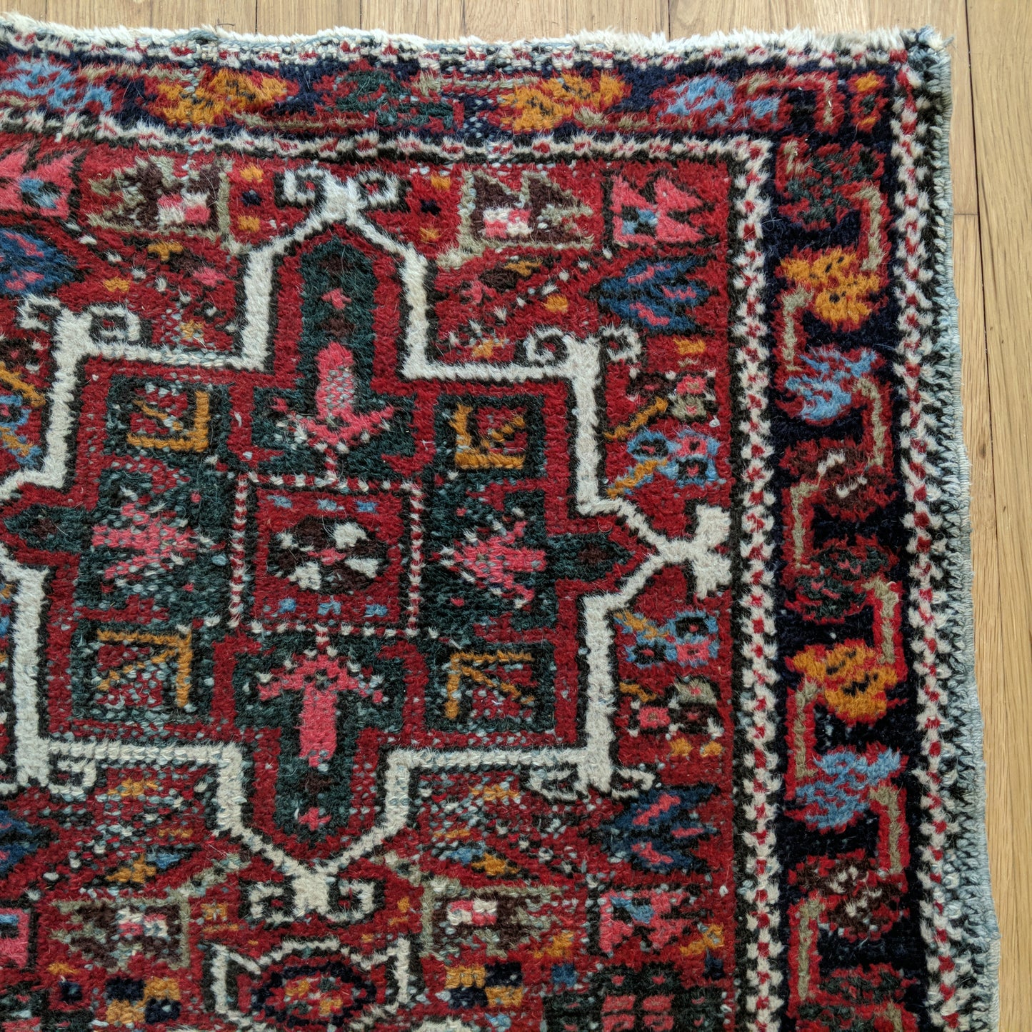 Vintage Rug, 2' 3 x 4' Red