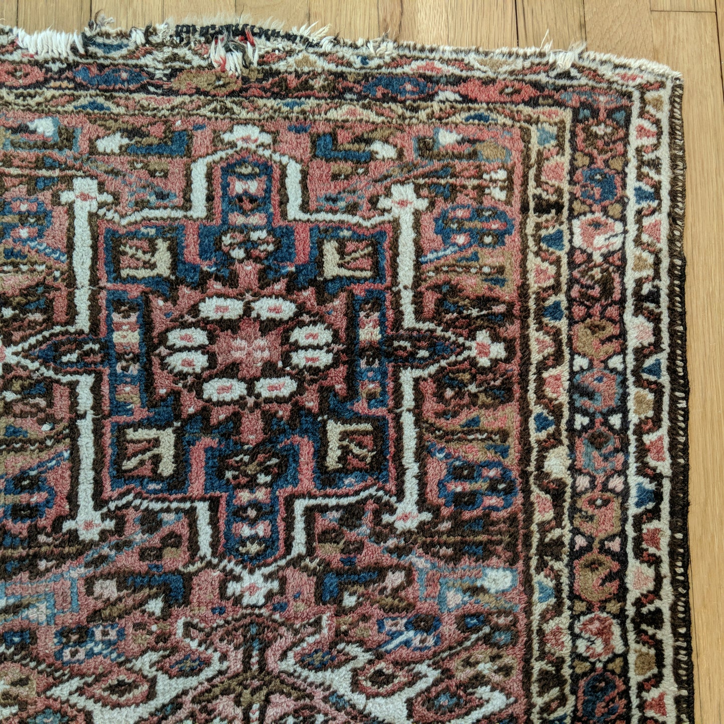 Vintage Rug, 2' 4 x 4' 3 Soft Red